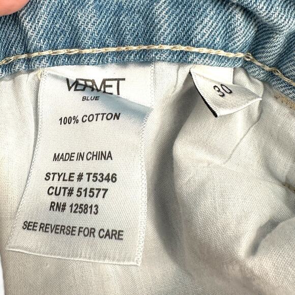 VERVET BY FLYING MONKEY Light Distressed Jean Size 30 - Picture 4 of 8